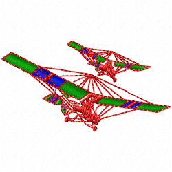 Airplanes Embroidery Design 12